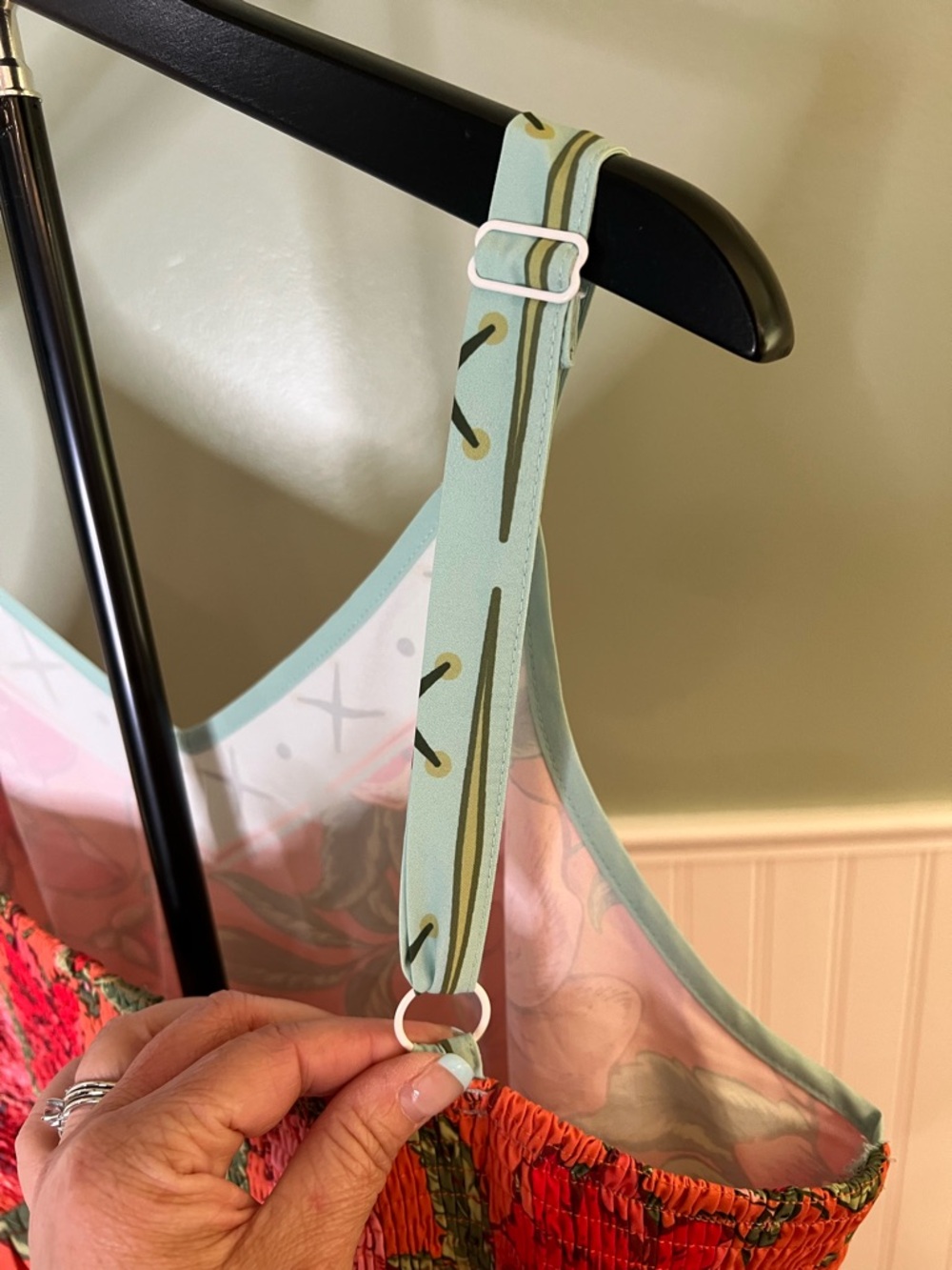 BloomChic Pink Maxi Dress with Coral and Light Turquoise Accents. Size 18/20 - Picture 5 of 11